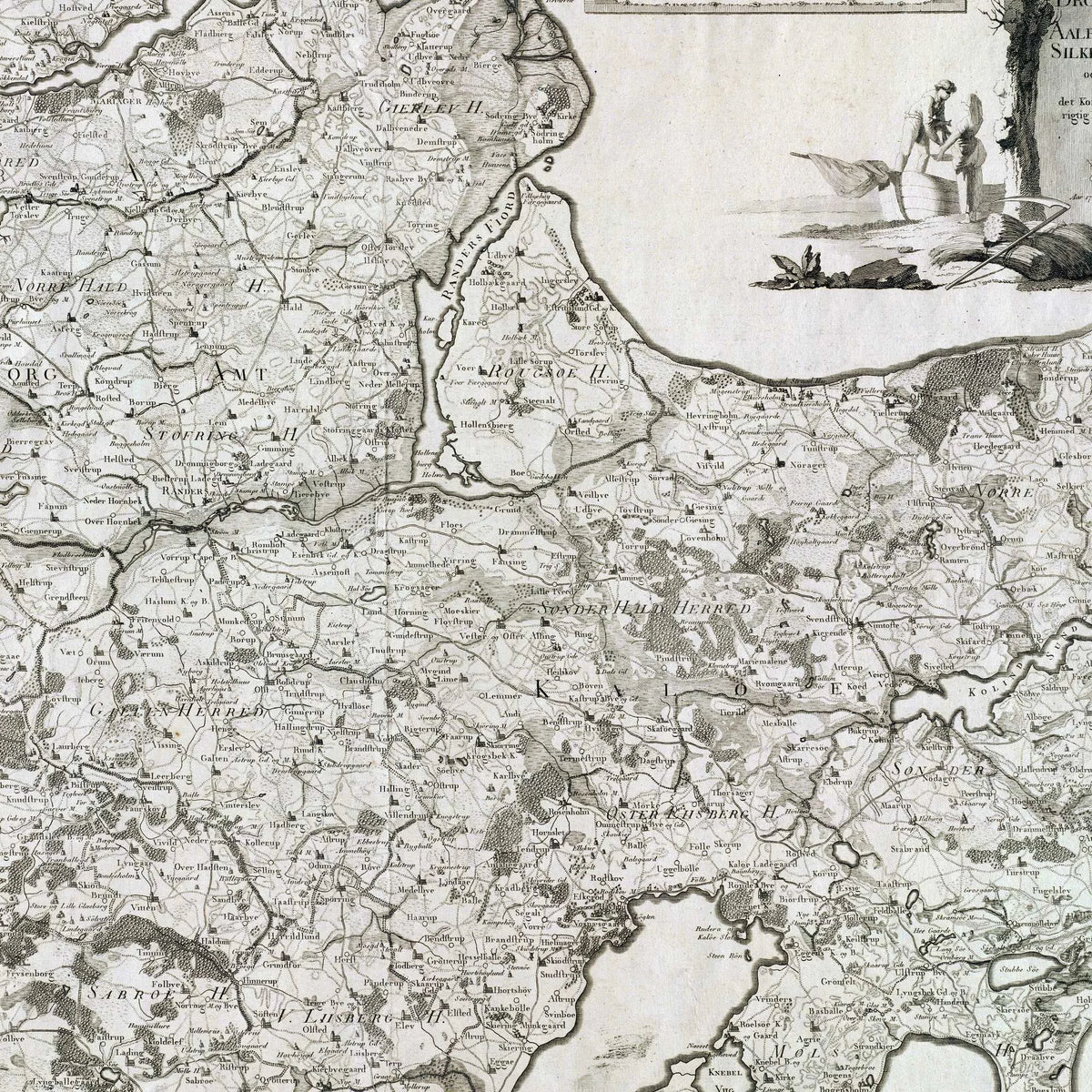 Dronningborg og Kaløe Amter 1791 - Historisk Kort – billede 4