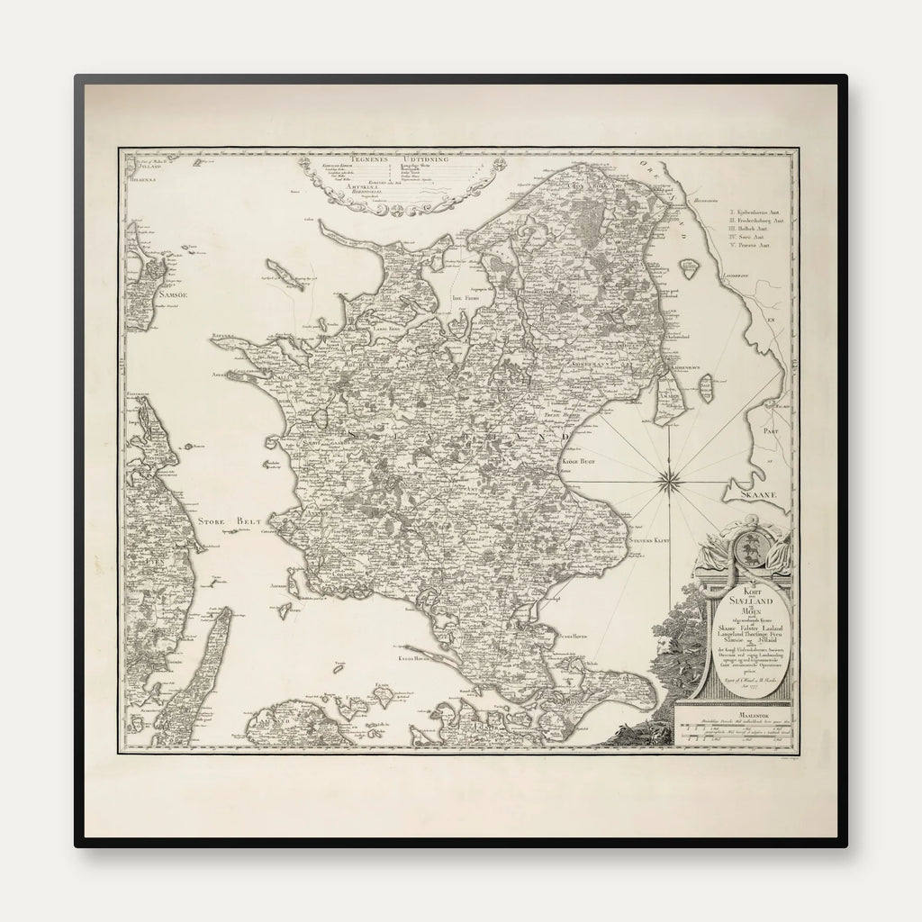 Sjælland og Møn 1777 - Videnskabernes Selskab – billede 1