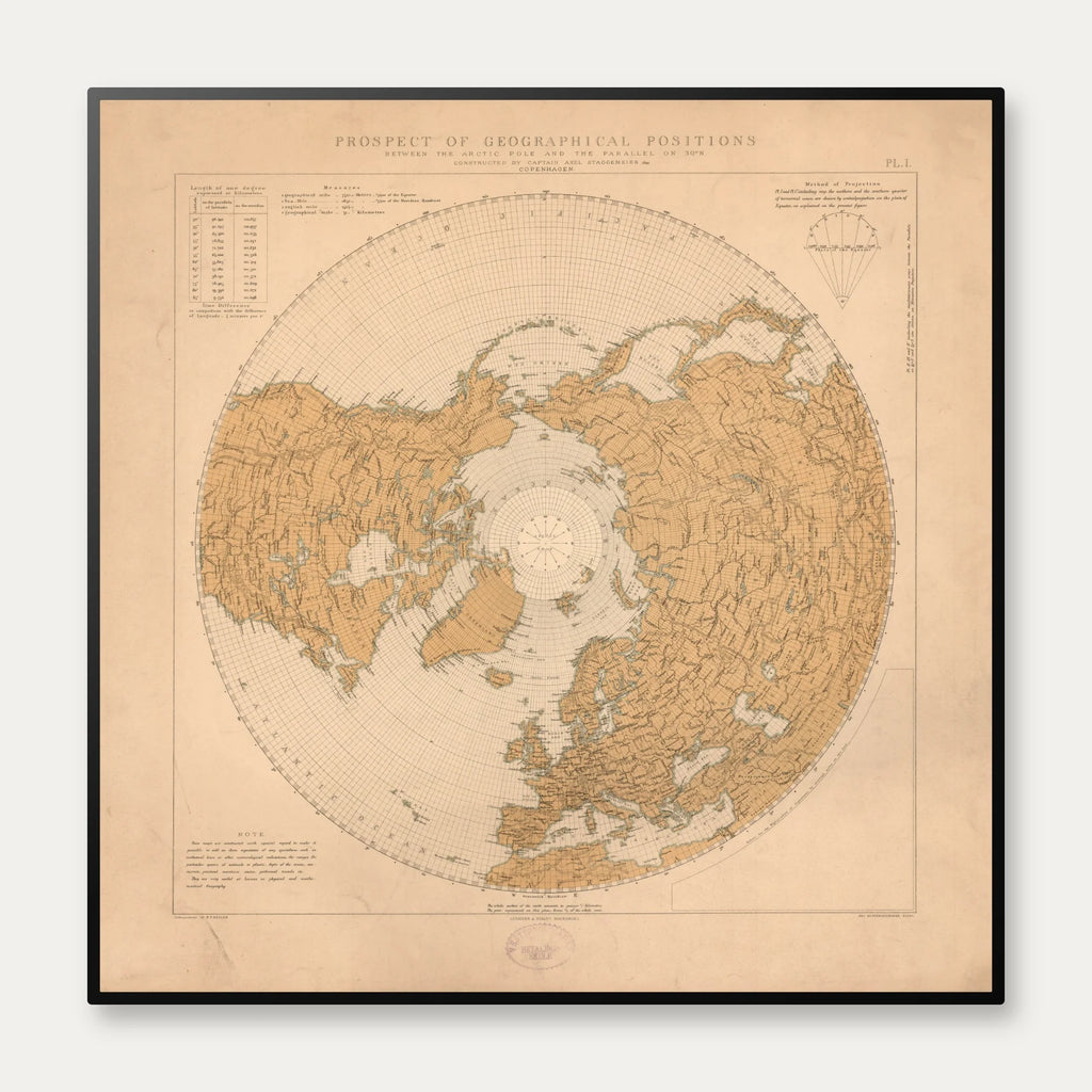 Jorden set fra oven 1893 - Anskuelsestavle – billede 1