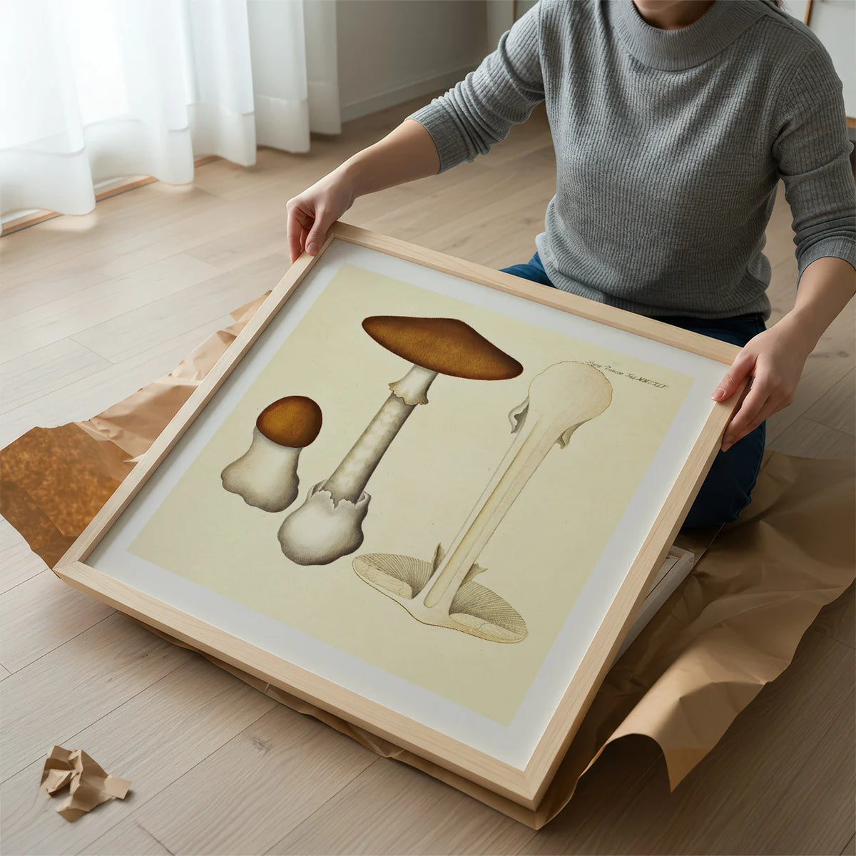 Agaricus phalloides Vaill. var. 1834 - Flora Danica – billede 2