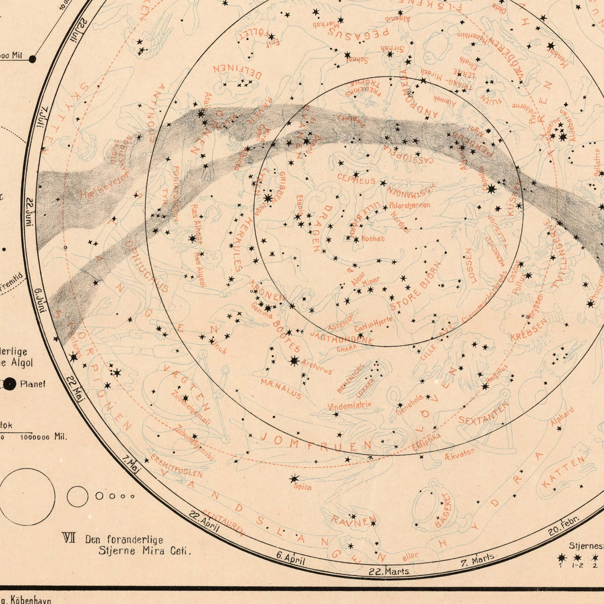 Fiksstjernerne på himlen 1910 - Astronomi – billede 3