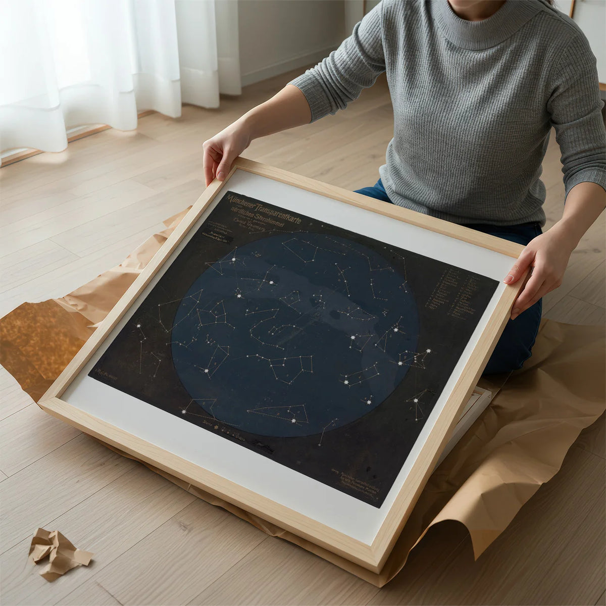 Osenbergs stjernekort 1911 - Astronomi - Kvadrat – billede 2