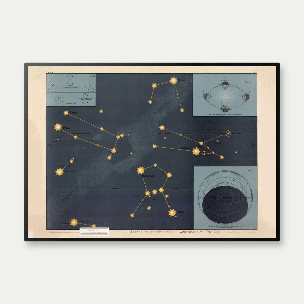 Vinterhimlens stjerner 1920 - Astronomi – billede 1