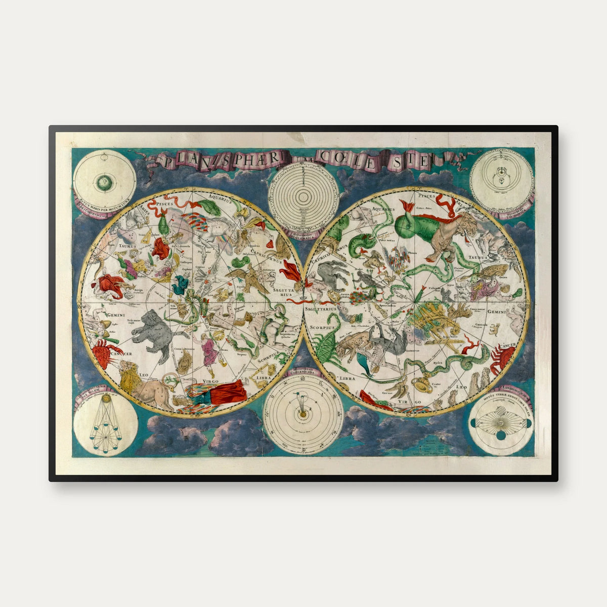 Planisphærium Cæleste 1680 - Stjernerne på himlen – billede 1
