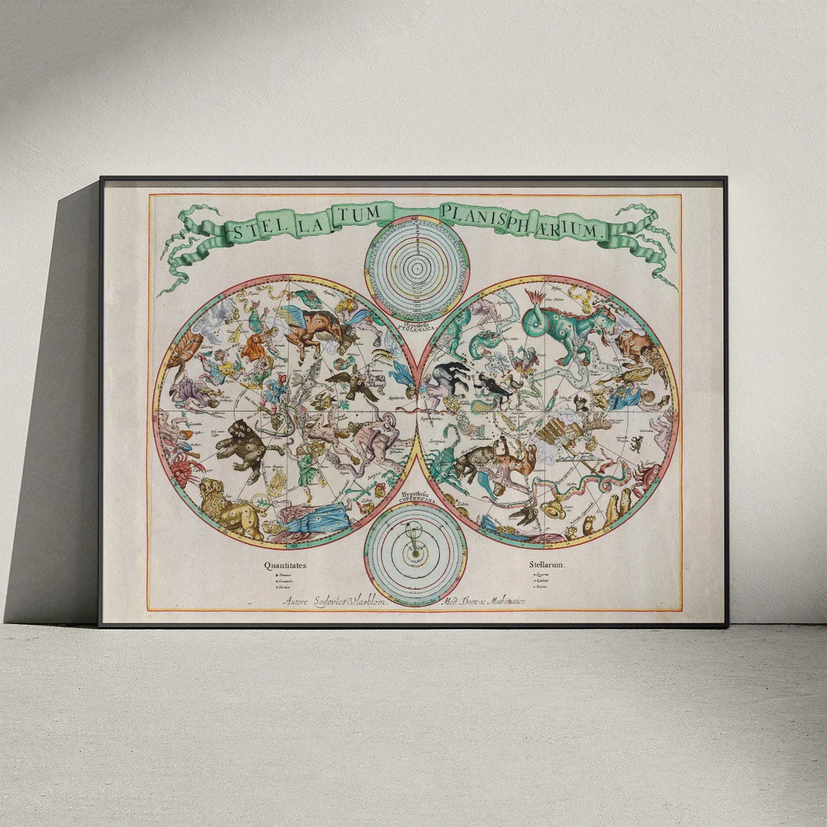 Stellatum Planisphærium 1681 - Søkort – billede 2