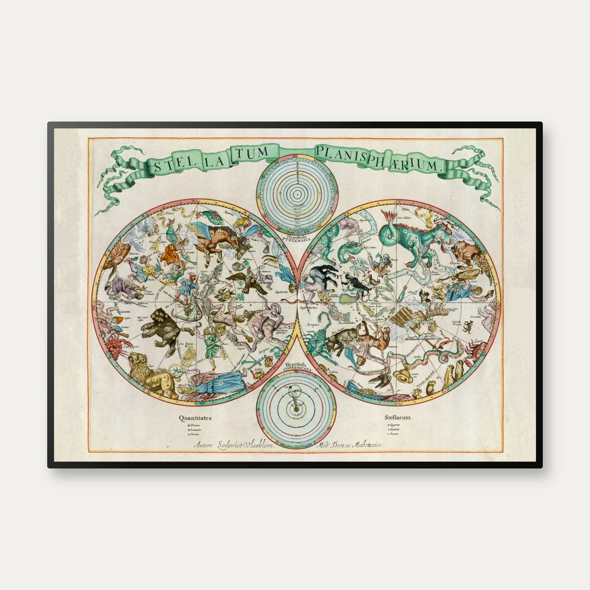 Stellatum Planisphærium 1681 - Søkort – billede 1