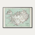 Island 1849 - Topografisk kort – billede 1