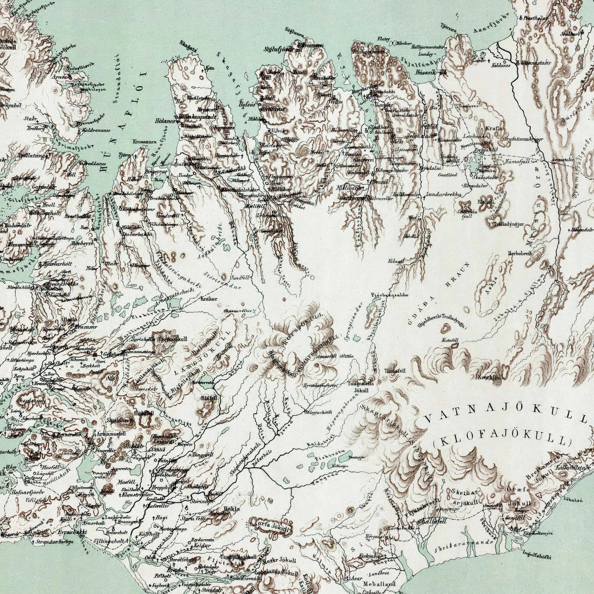 Island 1849 - Topografisk kort – billede 3