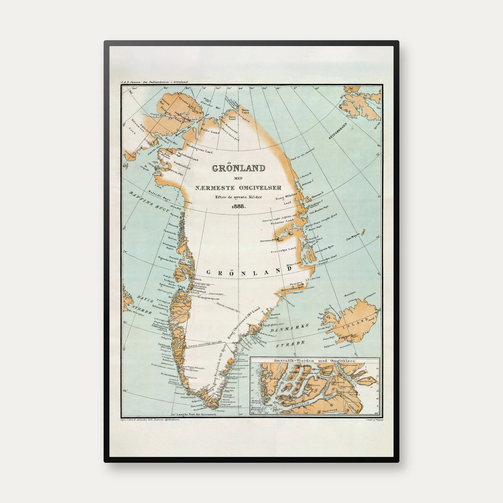 Grønland 1888 - Ameralik-Fjorden – billede 1