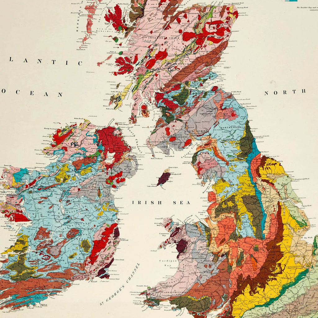 British Islands 1912 - Geologisk kort – billede 4