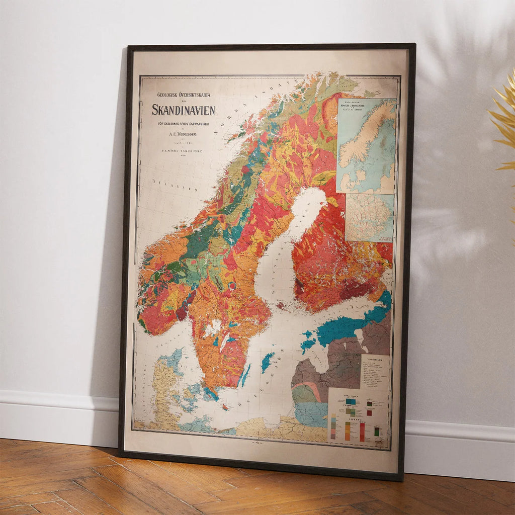 Skandinavien 1908 - Geologisk oversigtskort – billede 2