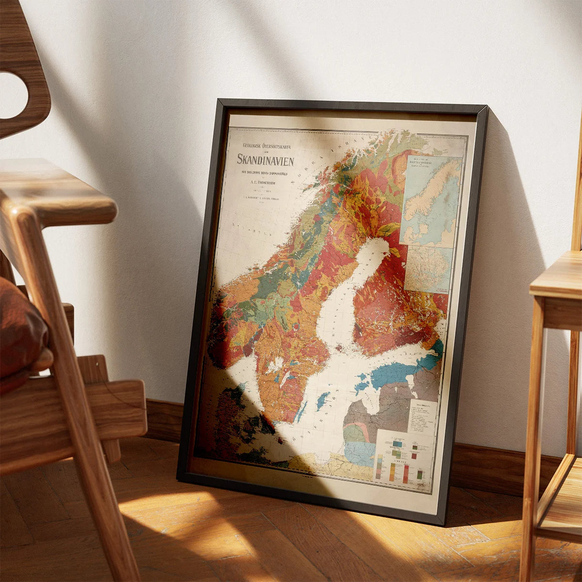 Skandinavien 1908 - Geologisk oversigtskort – billede 3