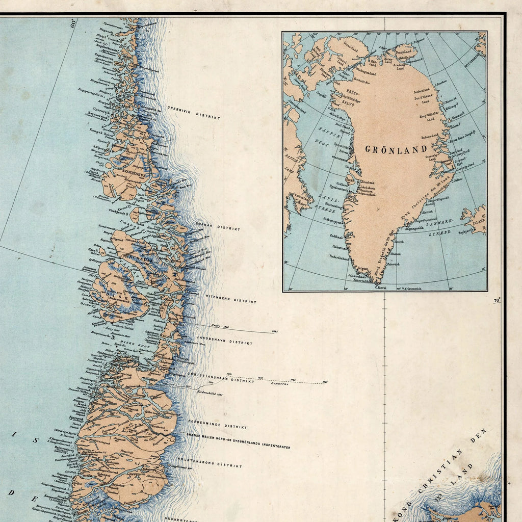 Kolonierne i Grønland 1908 - Geografi – billede 4