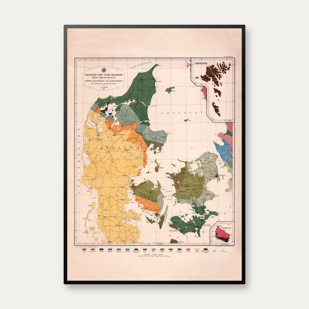 Geologisk kort over Danmark 1922 – billede 1