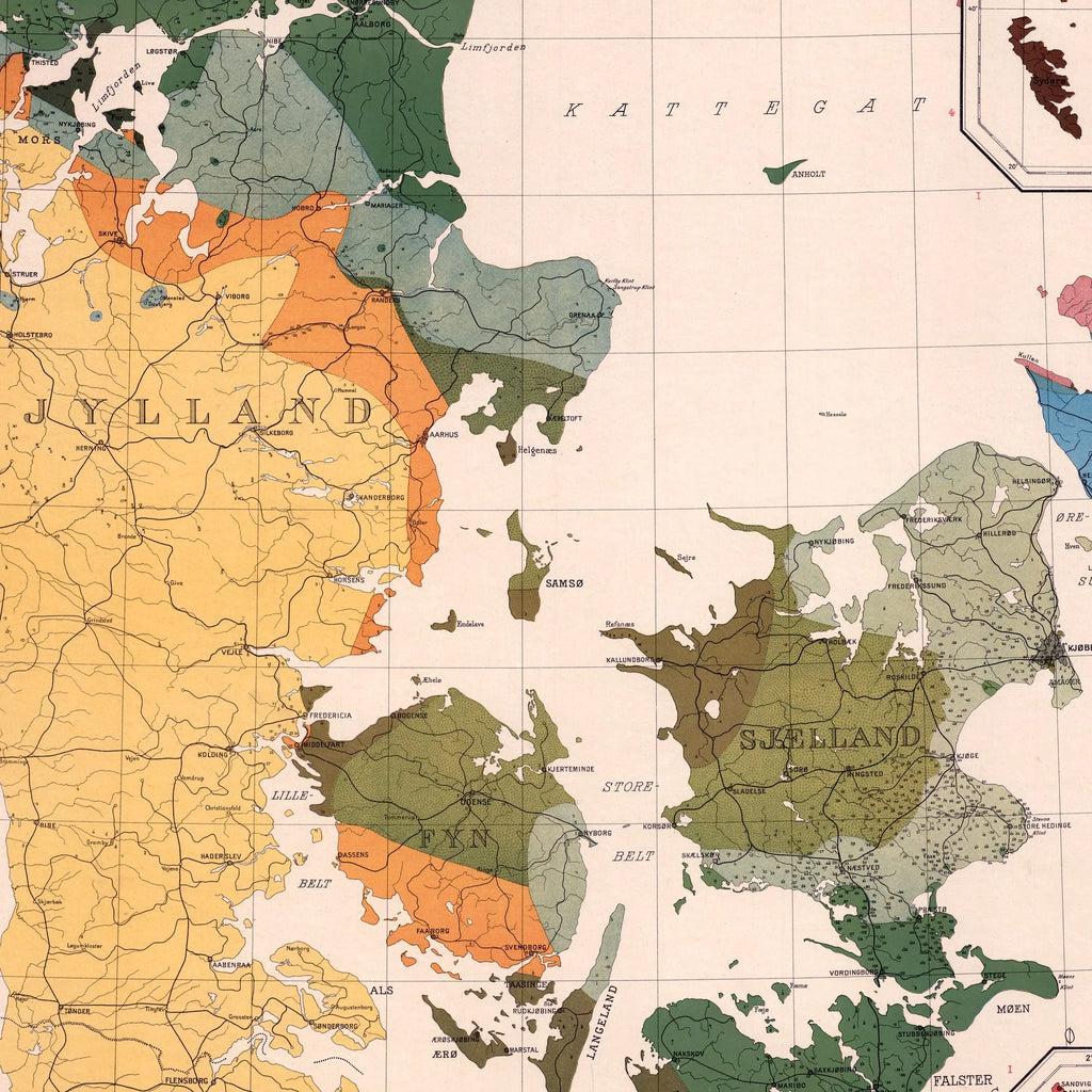 Geologisk kort over Danmark 1922 – billede 4