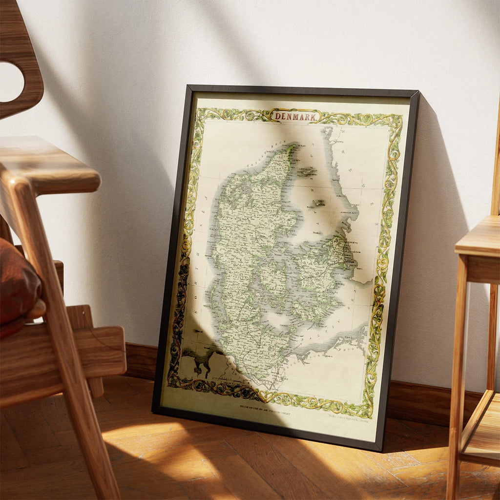 Danmark 1855-1860 - Kort & plakat – billede 3