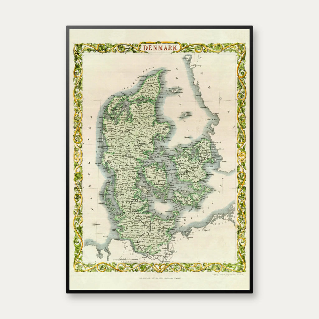 Danmark 1855-1860 - Kort & plakat – billede 1
