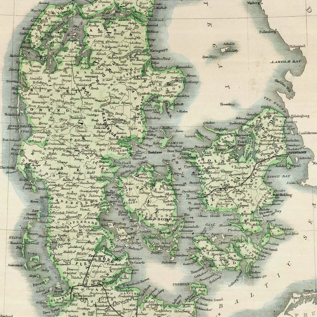 Danmark 1855-1860 - Kort & plakat – billede 4