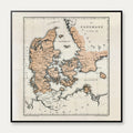 Danmark i middelalderen 1878 - Kort – billede 1