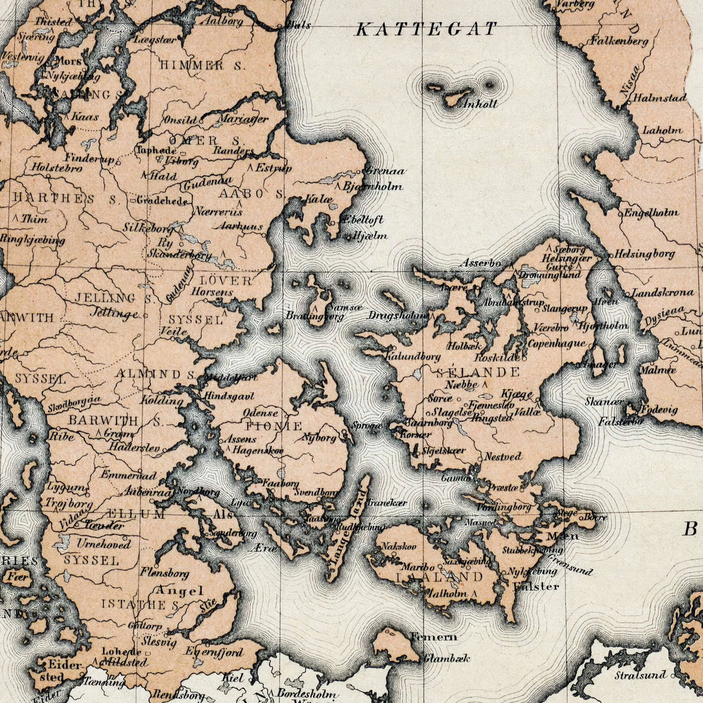 Danmark i middelalderen 1878 - Kort – billede 4