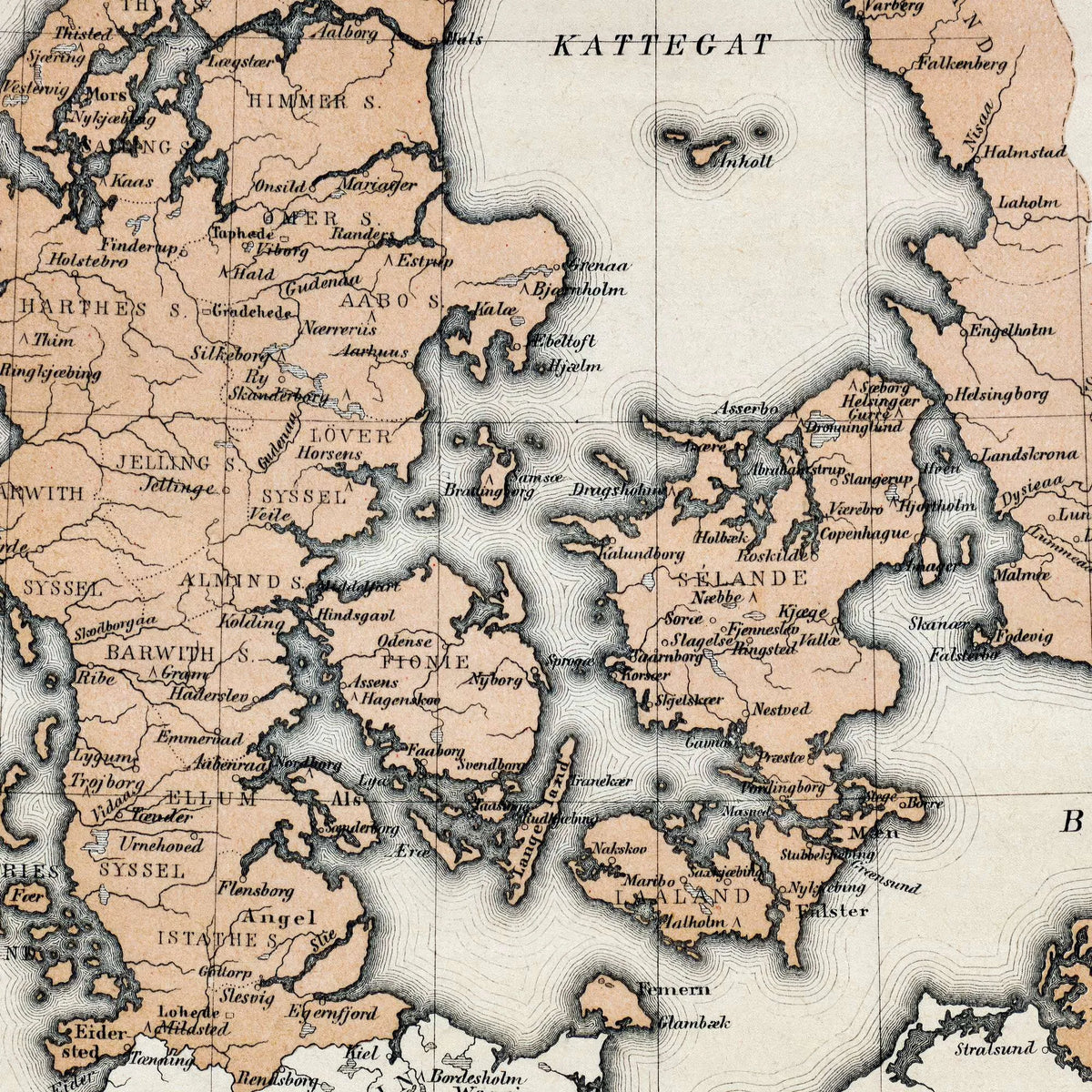 Danmark i middelalderen 1878 - Kort – billede 4