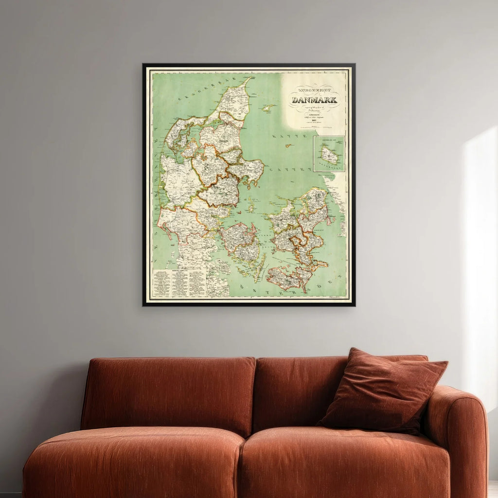 Kongeriget Danmark 1887 - 60×68 cm – billede 2