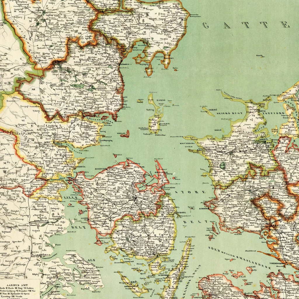 Kongeriget Danmark 1887 - 60×68 cm – billede 4