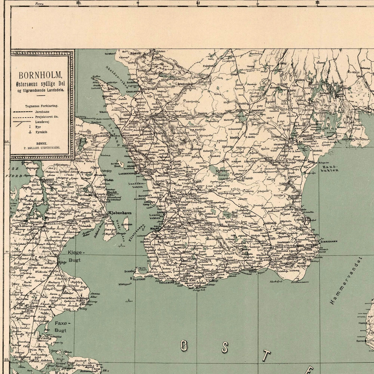 Bornholm og Østersøen 1898 - 55×65 cm – billede 4