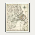 Kort over København 1846 - 55×67 cm – billede 1