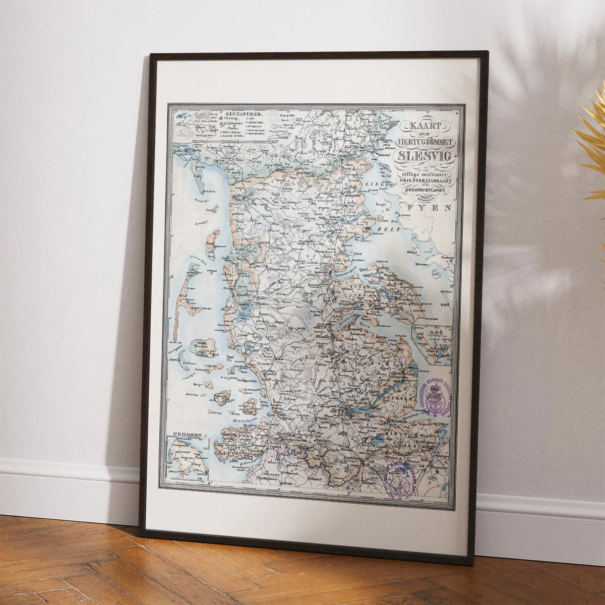 Hertugdømmet Slesvig 1850 - Militærkort – billede 2