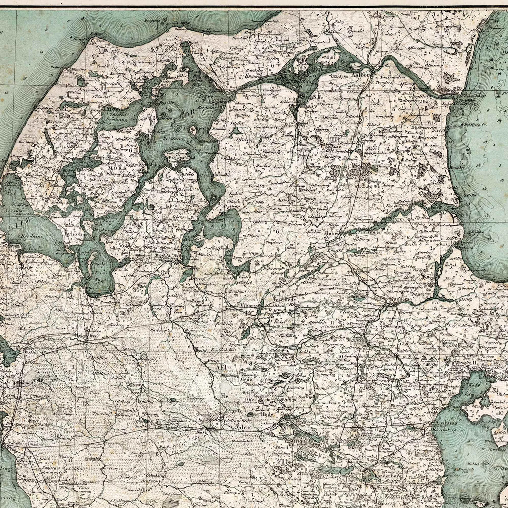 Krigsoperationer i Nørrejylland 1848-50 - Historisk kort – billede 4