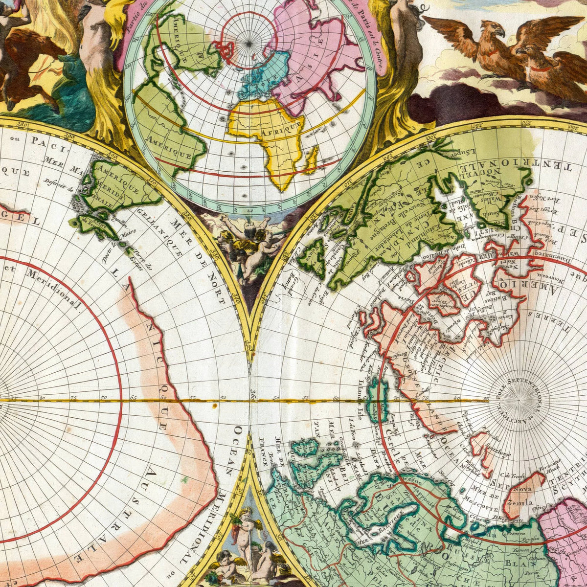 Arktis & Anarktis 1740 - 65×54 cm – billede 4