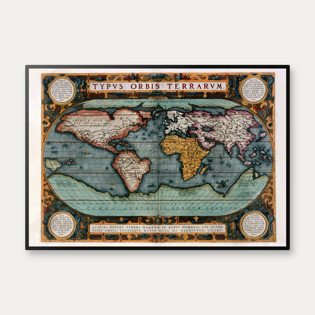 Verdenskort 1595 - Typus Orbis Terrarum – billede 1