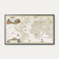 Verdens kyster 1690-710 - Søkort - 75×45 cm – billede 1