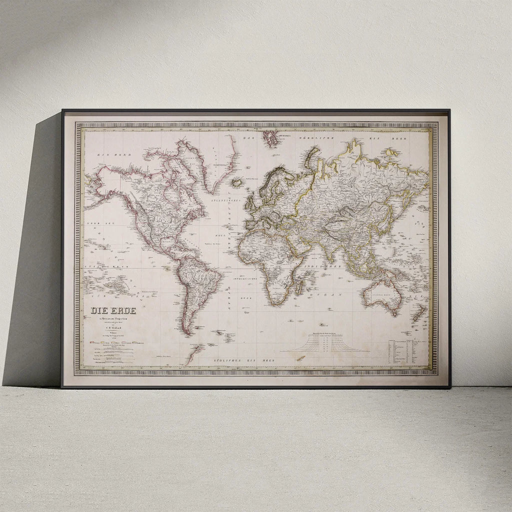 Jorden i Mercator's Projektion 1838 – billede 2