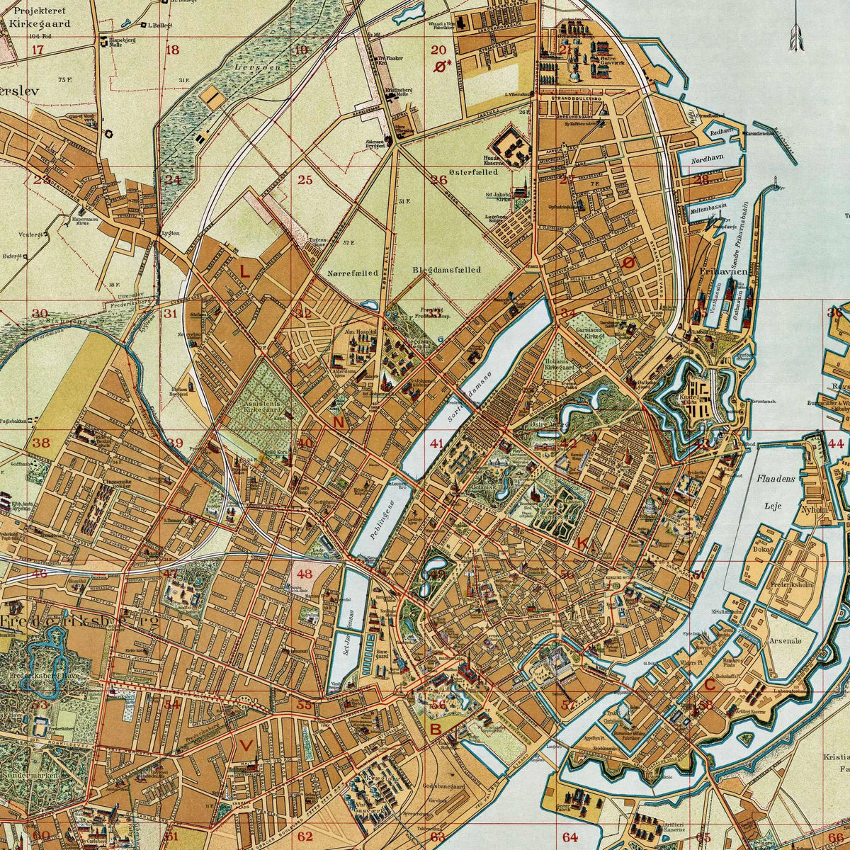 København og forstæder 1899 - Vintage bykort – billede 4