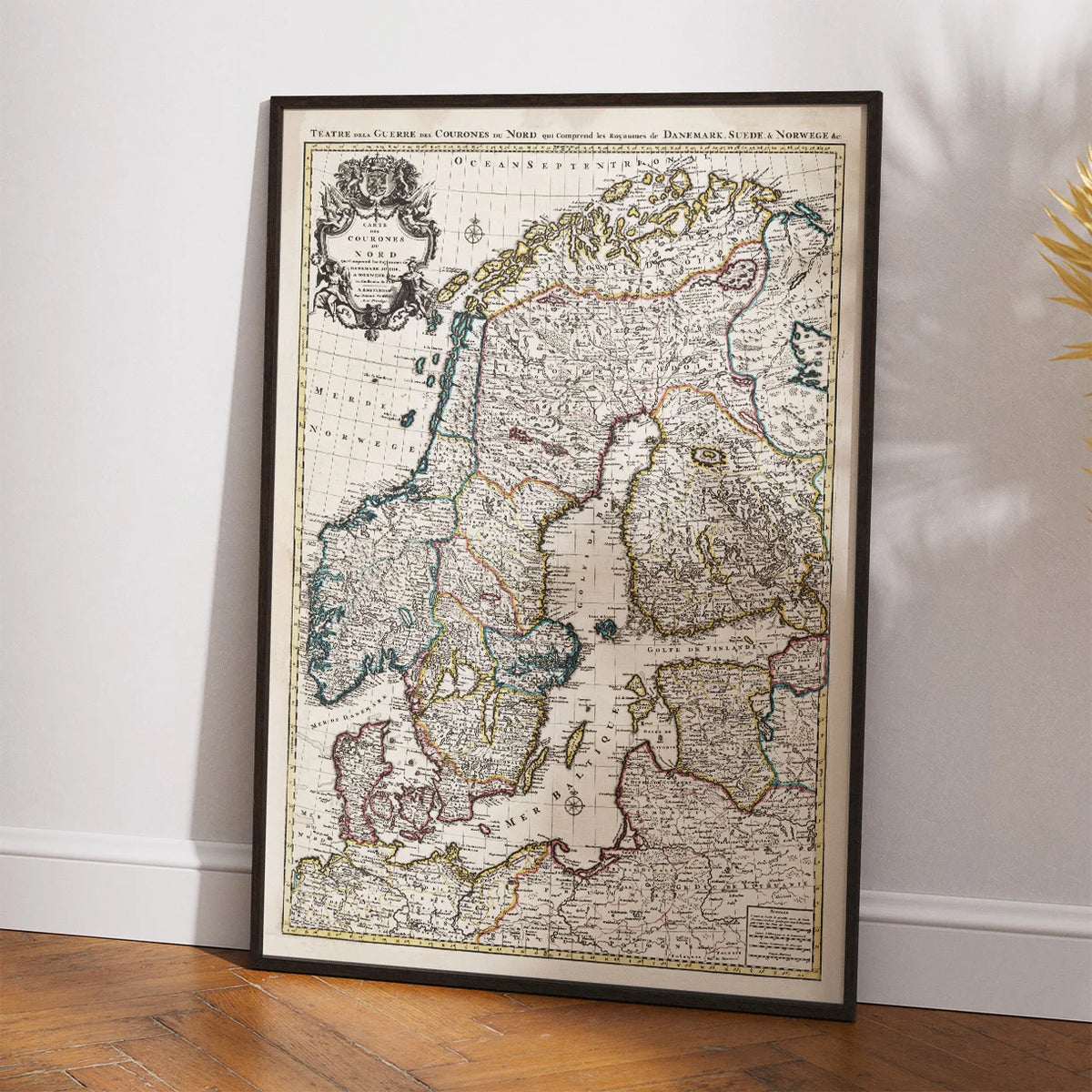 Carte des Courones du Nord 1720 - Skandinavien – billede 2