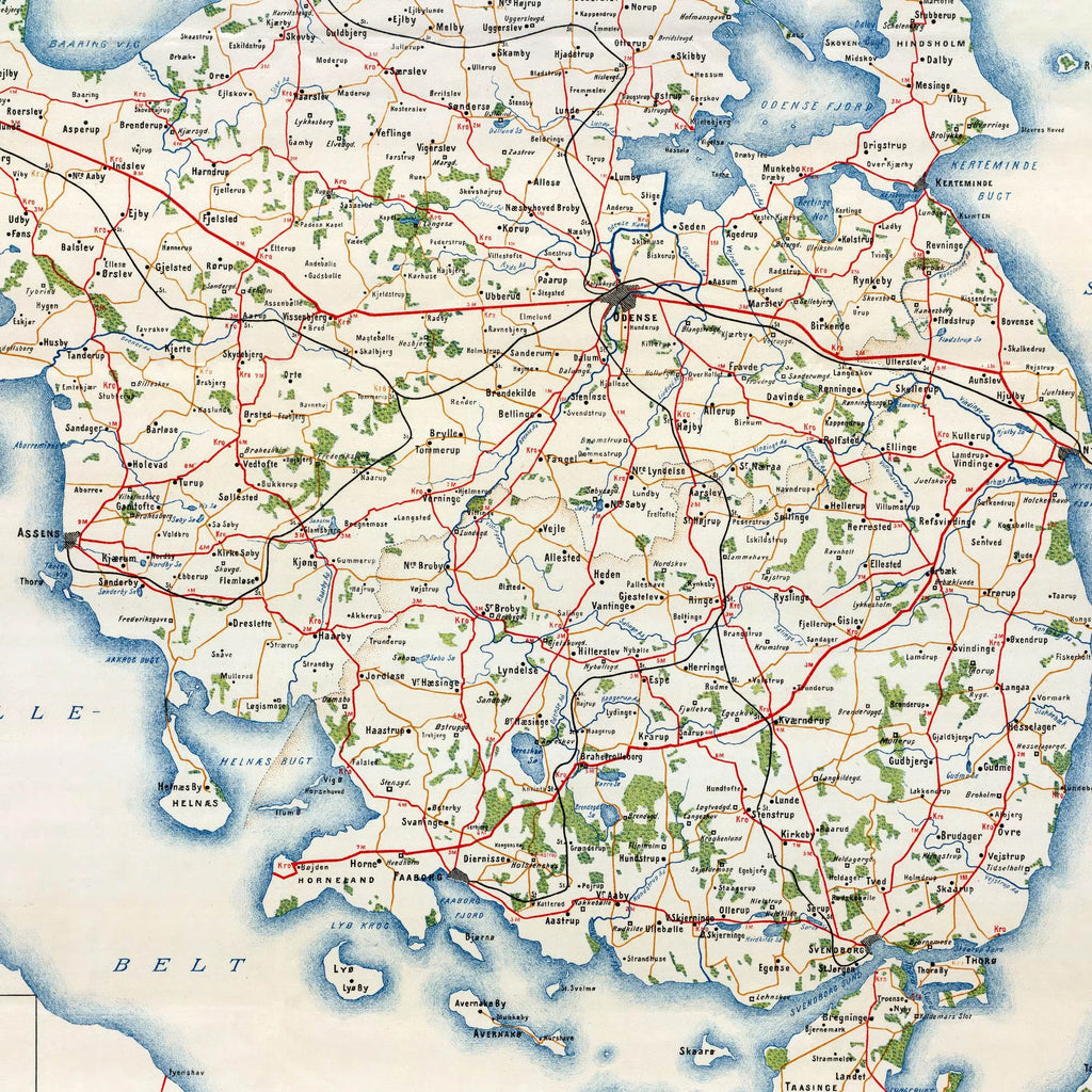 Fyn med omliggende Øer 1891 - Cykelkort – billede 4