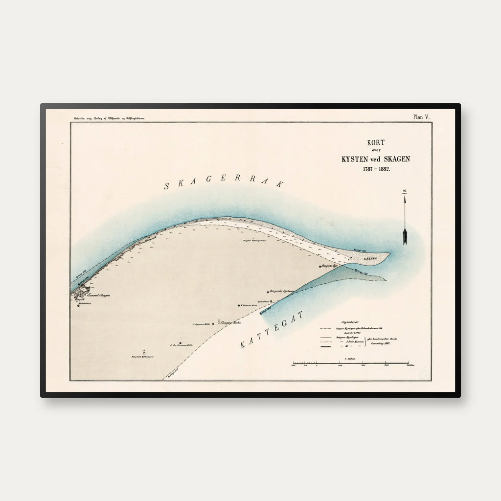 Kysten ved Skagen 1787-1882 - Grenen – billede 1