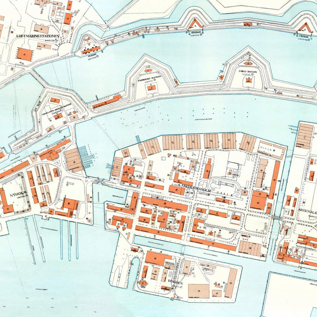 Holmen med Flaadens Leje 1942 - Militærkort – billede 3