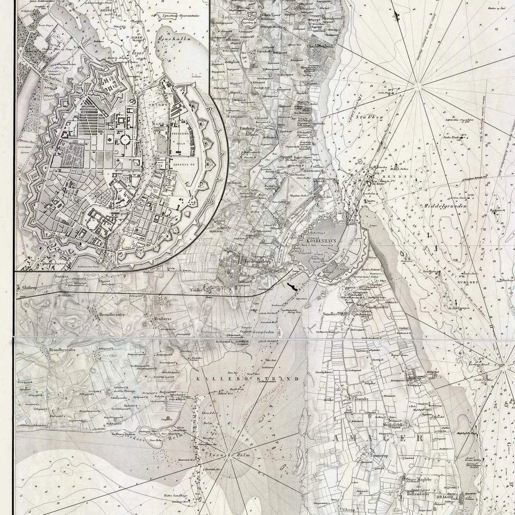København og havneløbene 1859 - Søkort – billede 4