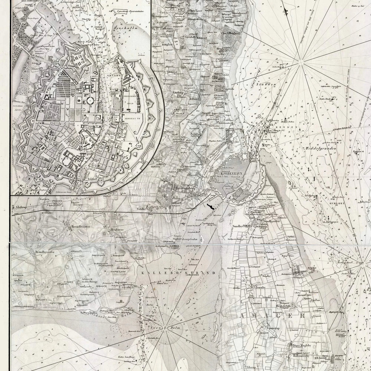 København og havneløbene 1859 - Søkort – billede 4