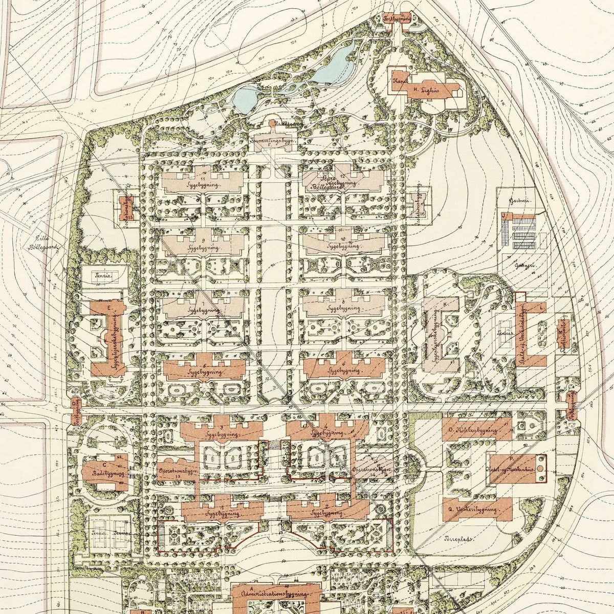 Bispebjerg Hospital 1908 - København – billede 4