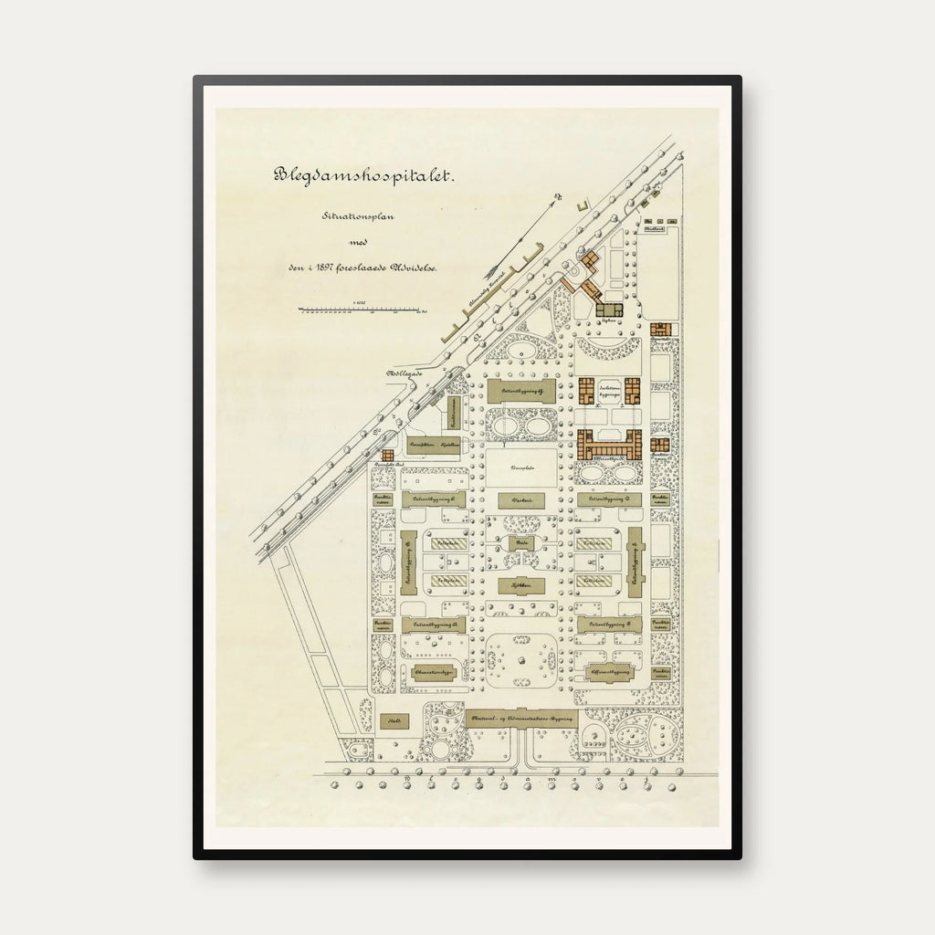 Blegdamshospitalet 1897 - Nørrebro, København – billede 1