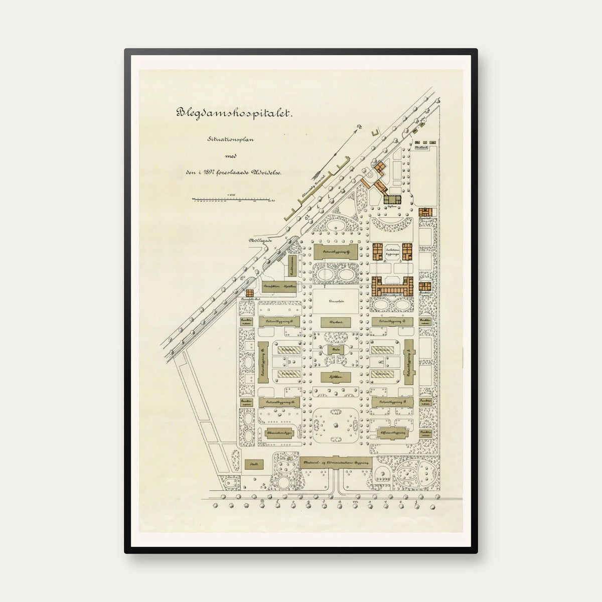 Blegdamshospitalet 1897 - Nørrebro, København – billede 1