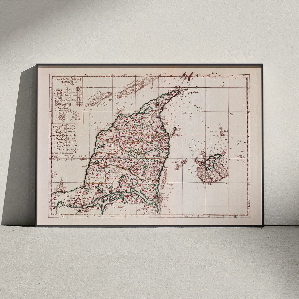 Landkort over Vendsyssel - 1650 – billede 2