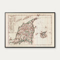 Landkort over Vendsyssel - 1650 – billede 1