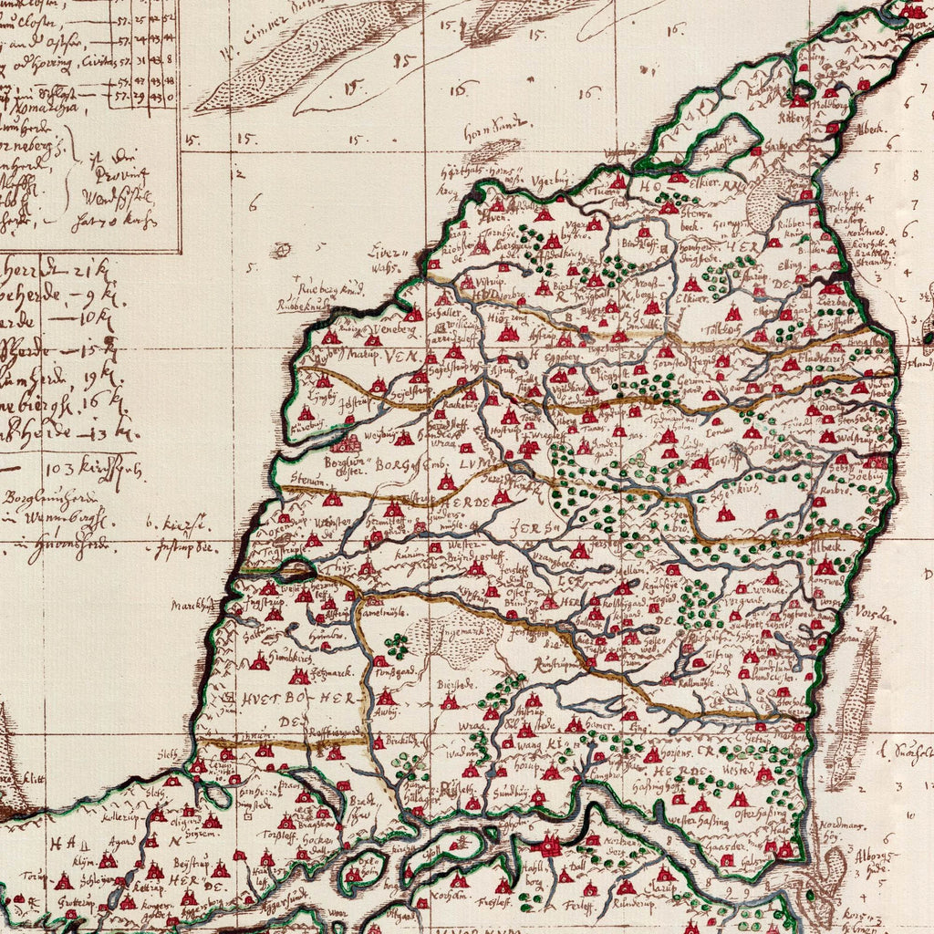 Landkort over Vendsyssel - 1650 – billede 3