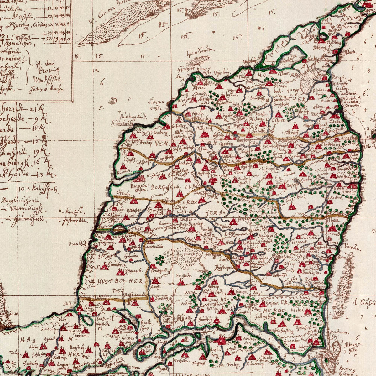 Landkort over Vendsyssel - 1650 – billede 3