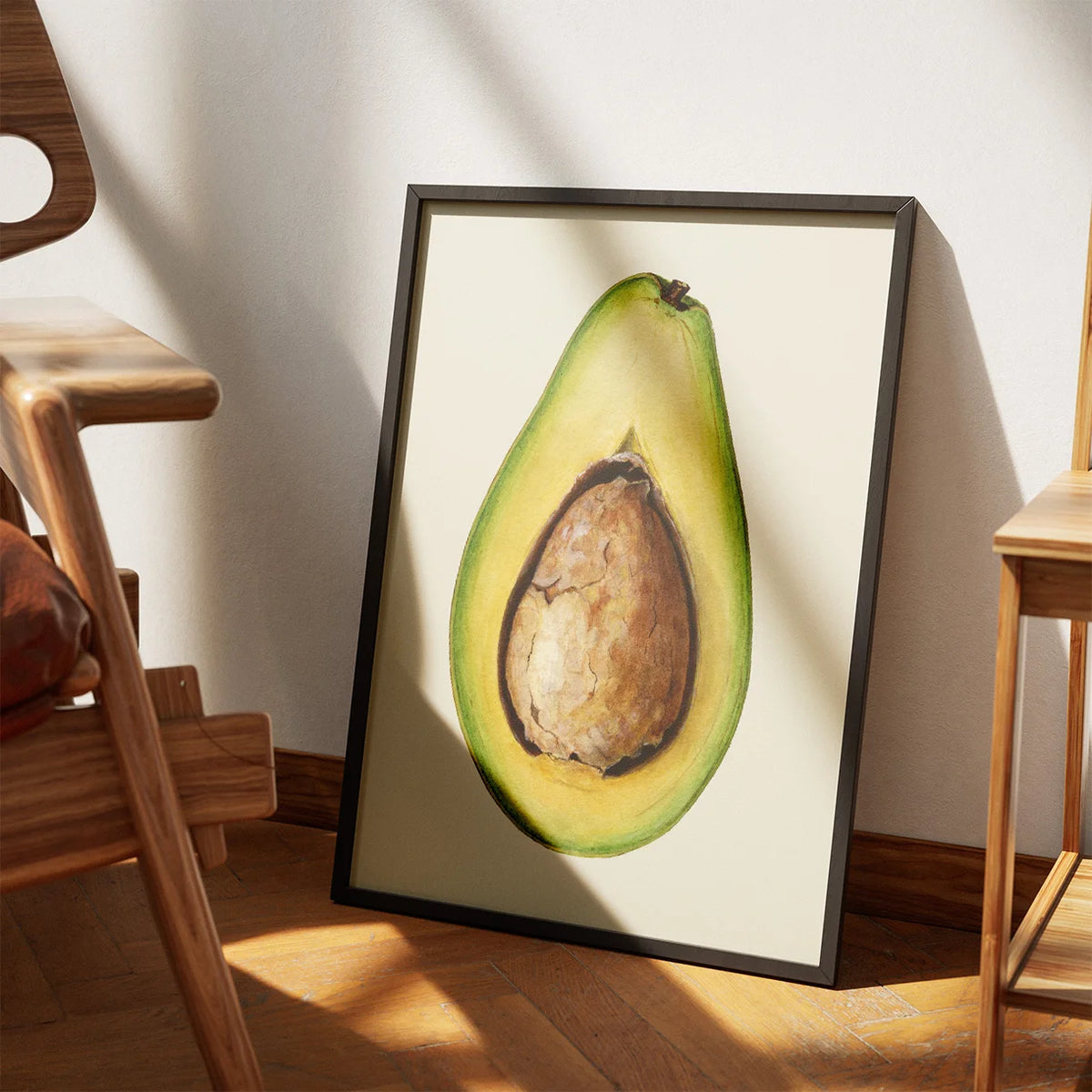 Avocado - botanisk akvarel – billede 3